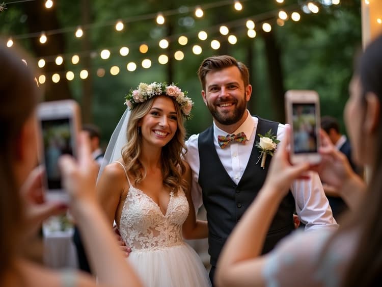 Passo 3: Invitati caricano facilmente foto matrimonio via browser, senza app